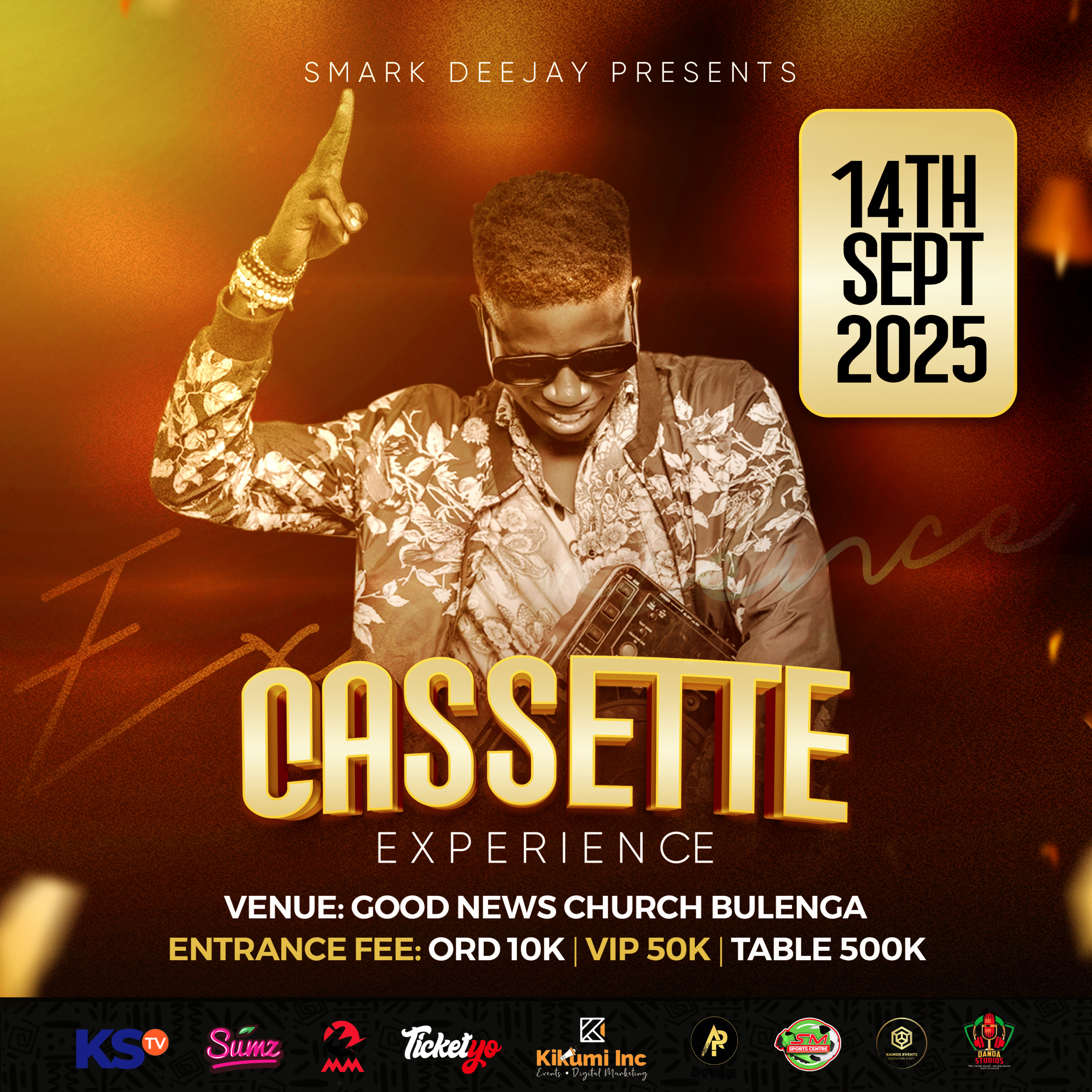 Ticket Yo on October 22, 2025 - ticket yo 20250719175404 CASSETTE EXPERIENCE POSTER3 scaled - Looking for event tickets to all events around Kampala, Uganda or africa. Buy or sell your event tickets online with the biggest, quickest and safest sales platform today